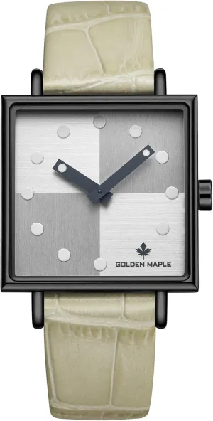 Watches for Women Square Watch with Leather Strap - Rubik's Cube Series Fancy Ladies Watch sandbar weekly mercy reactor tan Swiss Quartz Movement 