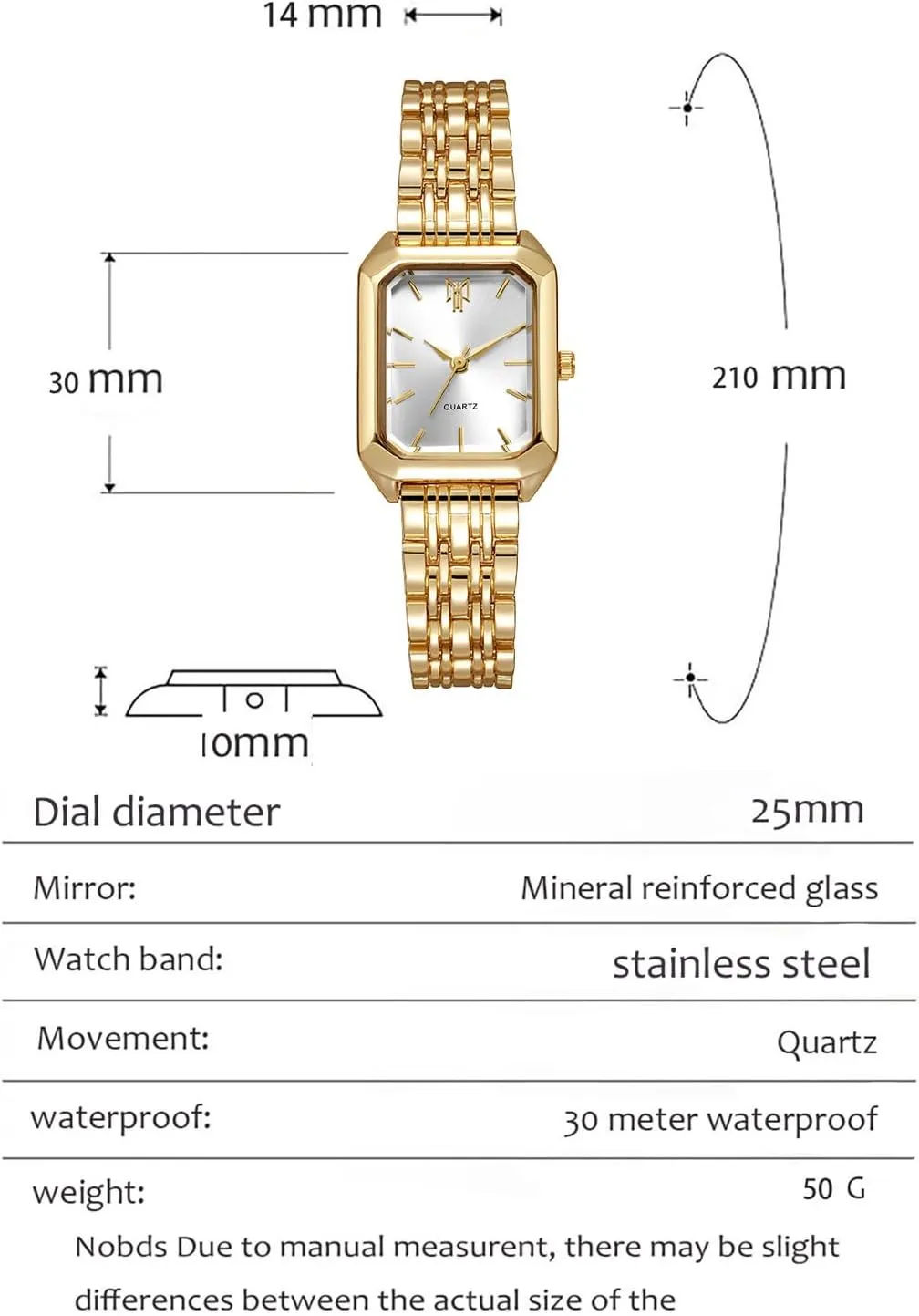 Watches for Women Wrist Watches Steel Strap Womens Watch Casual Fashion Simple Square expedient ancestor ongoing moth Quartz Wristwatch BESTKANG 