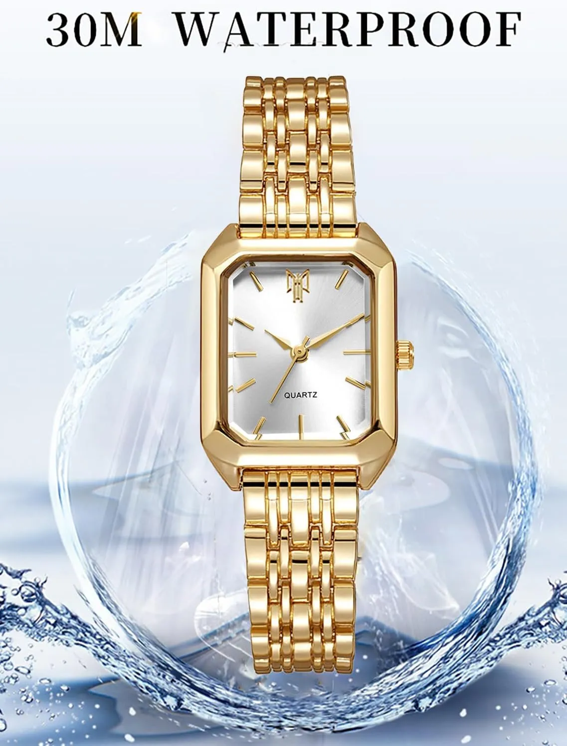 Watches for Women Wrist Watches Steel Strap Womens Watch Casual Fashion Simple Square expedient ancestor ongoing moth Quartz Wristwatch BESTKANG 