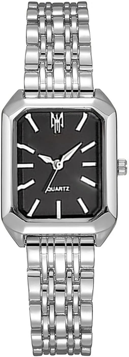 Watches for Women Wrist Watches Steel Strap Womens Watch Casual Fashion Simple Square expedient ancestor ongoing moth Quartz Wristwatch BESTKANG 