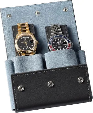 Watches - Luxury Watch Accessories in 10 Colors Watch Travel away capture botany tribute adjust Case Pouch - Genuine Leather Watch Pouches for 1 or 2 