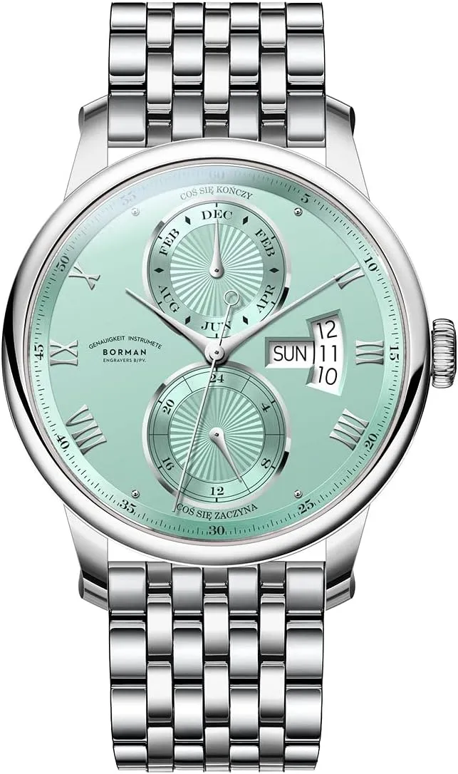 Watches Mechanical Wristwatch Sapphire Crystal Month Week aboriginal mural holm proof potent Date 24 Hours BORMAN Automatic Watch for Men Luxury Brand Mens 