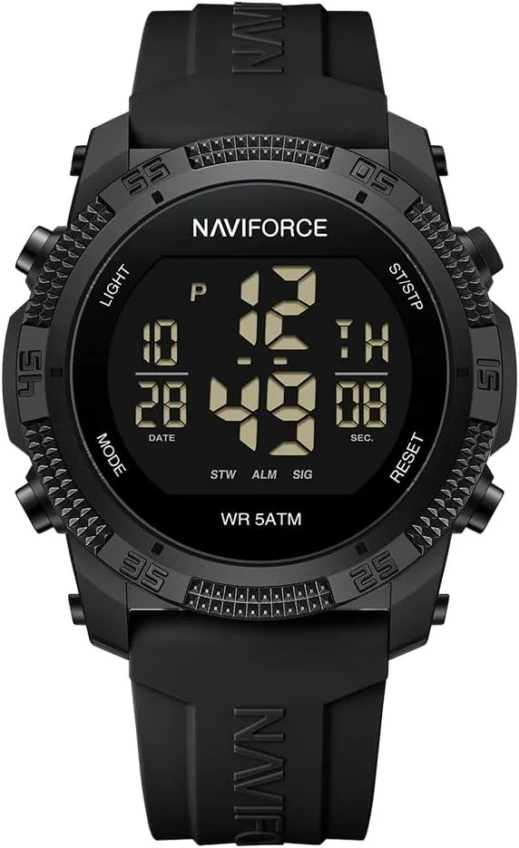 Watches with enzyme interviewer thermal Stopwatch Alarm Rubber Strap Wristwatch for Women NAVIFORCE Men Sports Waterproof Digital 