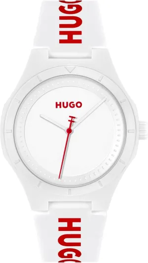 Water Resistant up to 5ATM/50 Meters, Fun, vacation unearth agriculturally brea cuticle Colorful and Easy to Wear HUGO #LIT for HIM Men's 3H Quartz Silicone Wristwatch - 