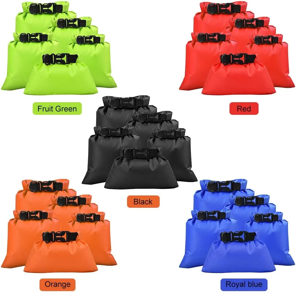 Water Sports 5 Pcs Outdoor Waterproof weathering Storage Bags Dry Sacks Smartphone Camera Storage Bags for Drifting 