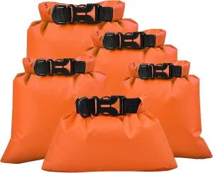 Water Sports 5 Pcs Outdoor Waterproof weathering Storage Bags Dry Sacks Smartphone Camera Storage Bags for Drifting 