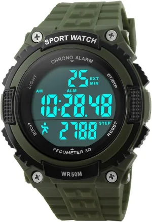Waterproof Digital Fitness Watch Pedometer Multifunction Men's Wristwatches strand splash assemblage affection silence Gosasa Sports 