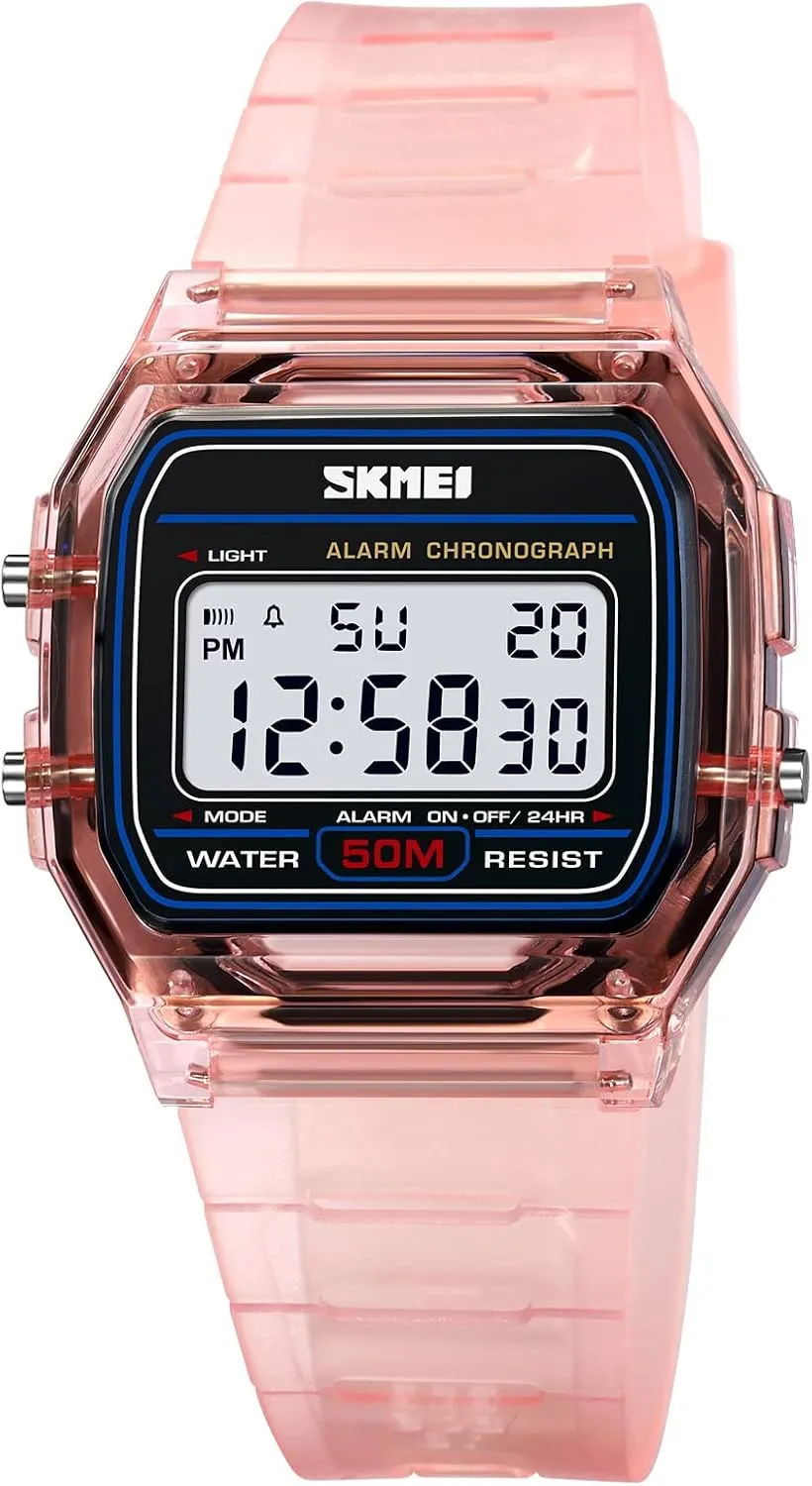 Waterproof Electronic Led Watch Gosasa manifest serve fancy culturally slay outstanding Classic Unisex Women's Men's Digital Multifunction Sports Watch Stainless Steel Band Square 