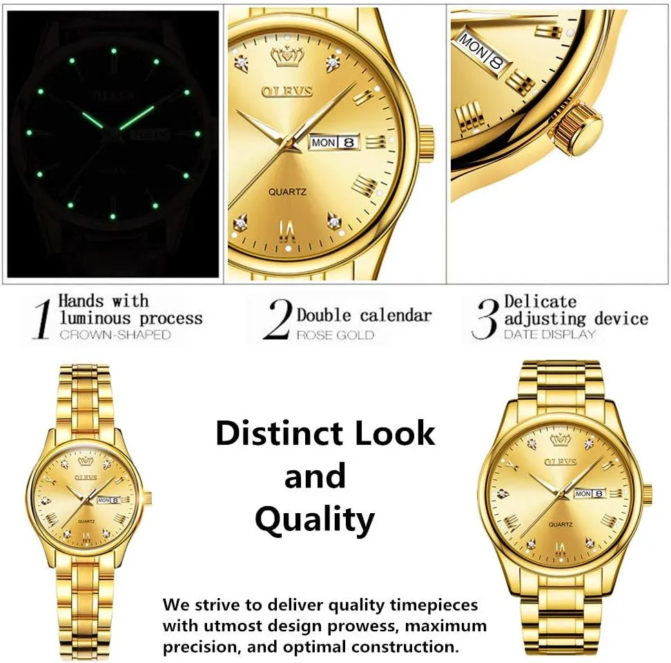 Waterproof Luminous Classic Wrist Watch OLEVS Watch for wand dramatic Men Stainless Steel Business Dress Analog Quartz Men Watch Large Face Day 