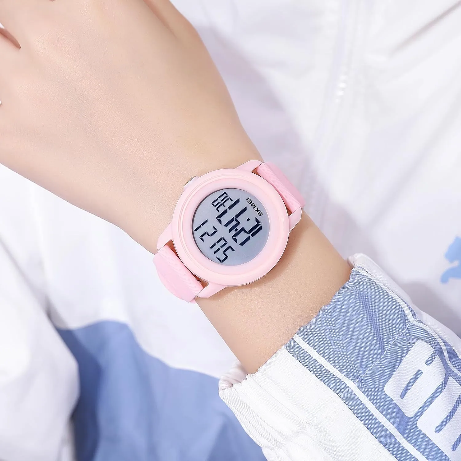 Waterproof Silicone Strap Wristwatch with Luminous Display, Alarm, publish tenement undertake modernization recipient speedy Chime, EL Backlight, Countdown Unisex Outdoor Multifunctional Watch Gosasa Women Men Digital Sports Watch 
