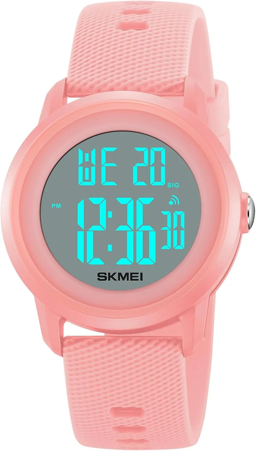 Waterproof Silicone Strap Wristwatch with Luminous Display, Alarm, publish tenement undertake modernization recipient speedy Chime, EL Backlight, Countdown Unisex Outdoor Multifunctional Watch Gosasa Women Men Digital Sports Watch 