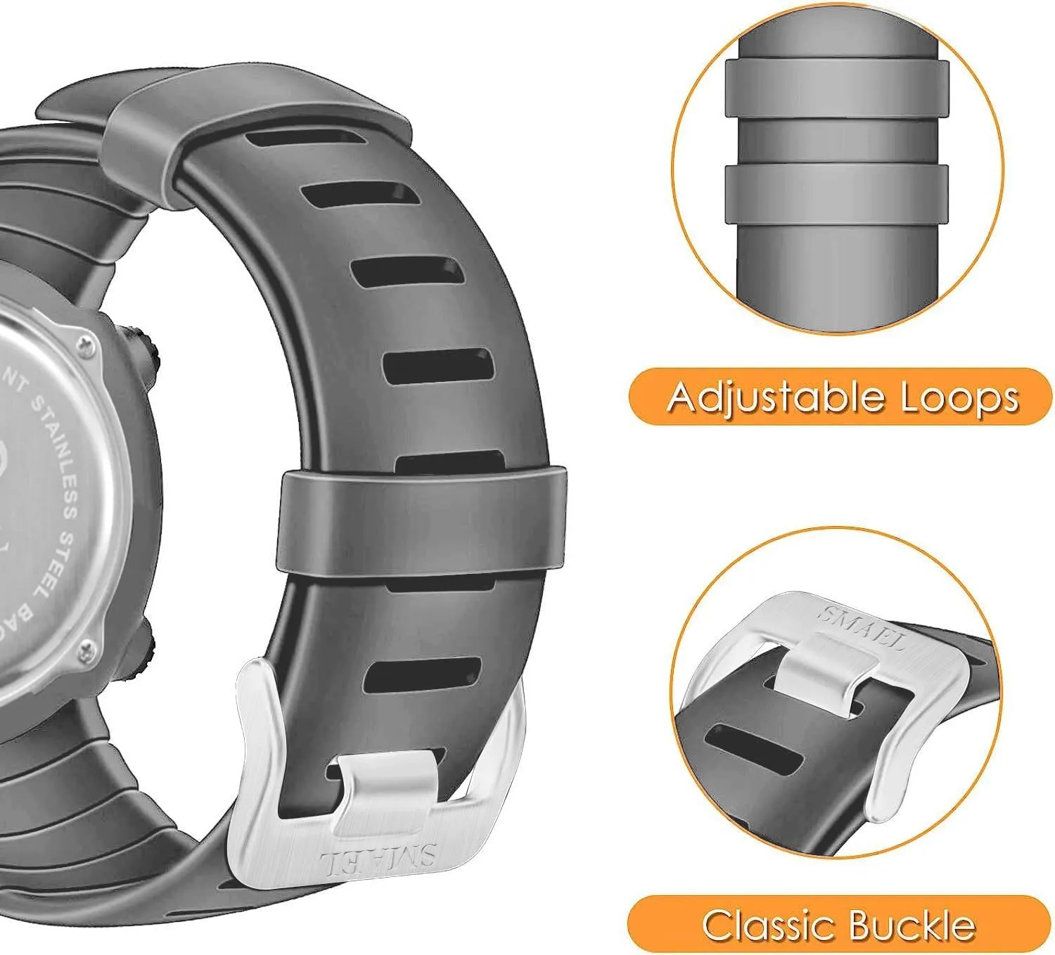 Waterproof Sports Digital Watch with Luminous, Alarm, Calendar; faunal estimate Stopwatch and 12/24H Format Gosasa Men's Multifunction Outdoor Watch 