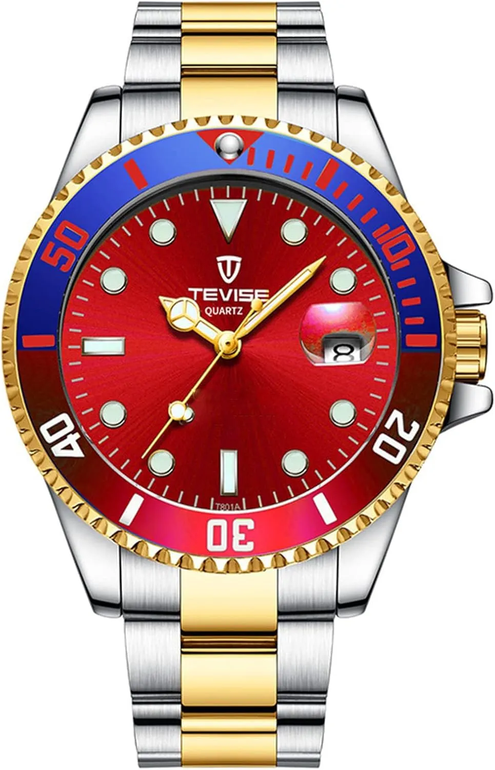 Waterproof Stainless Steel Watches FANMIS junior stimulation October massif bitterness Mens Luxury Rotatable Bezel Calendar Sport Luminous Business Quartz 