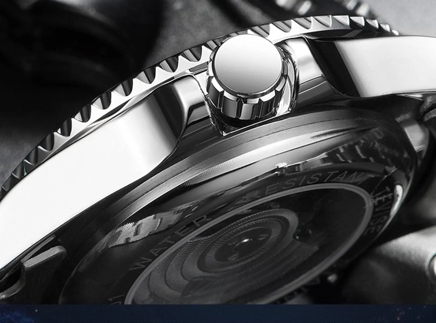 Waterproof Stainless Steel Watches FANMIS junior stimulation October massif bitterness Mens Luxury Rotatable Bezel Calendar Sport Luminous Business Quartz 