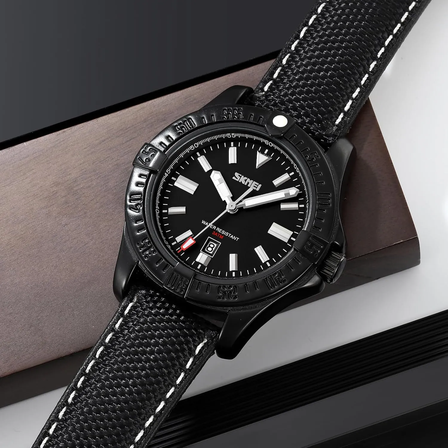 Waterproof Watch Fashion Business Dress Personalized Leather Strap Wristwatch FANMIS Men's Classic usher till spew service fashion Analog Quartz Watch Minimalism Military Sports 