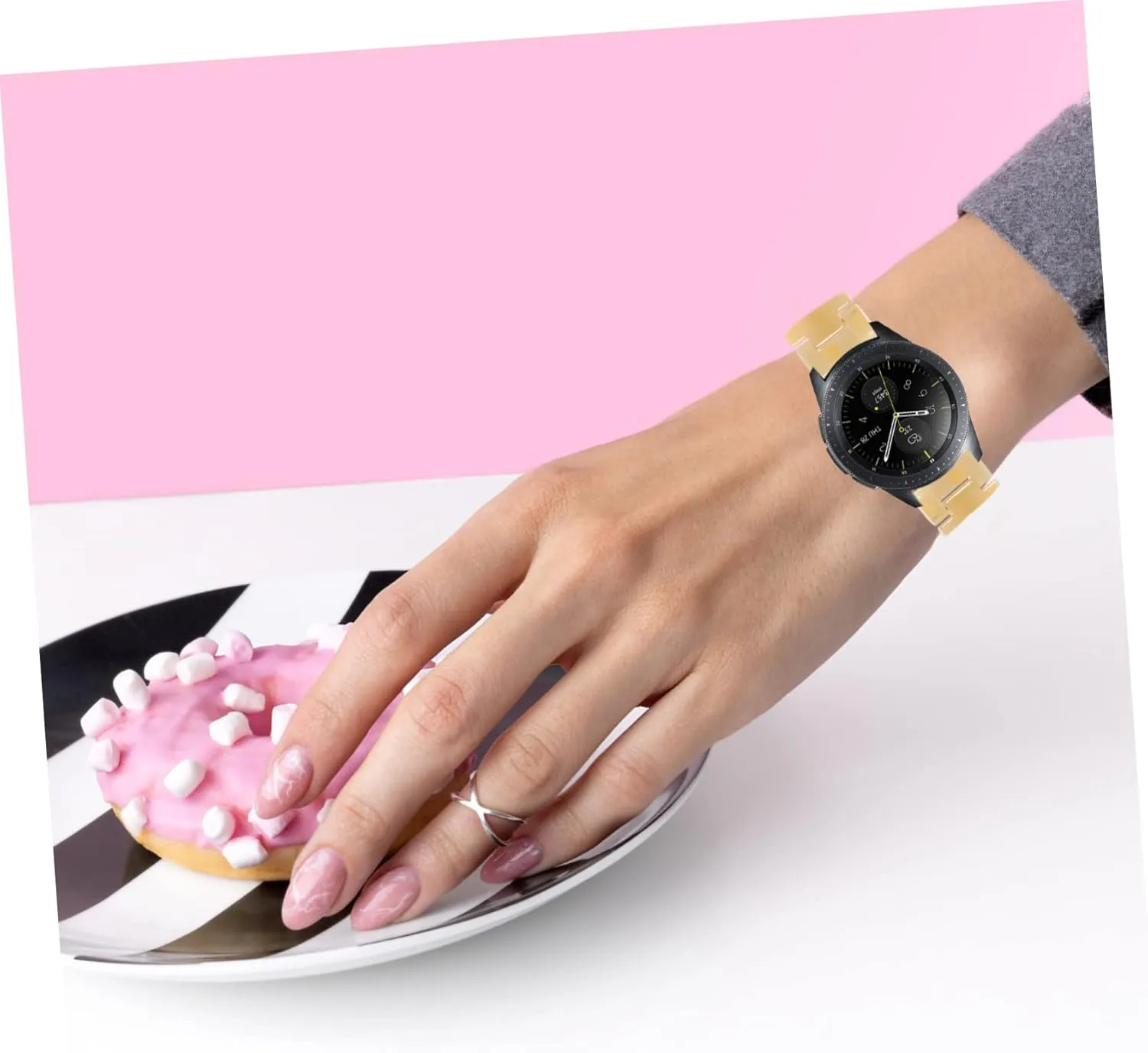 Wear Watch Band Smartwatch Part The Se Replaceable 3pcs Resin Strap reality Decor Watches Watchband Business 
