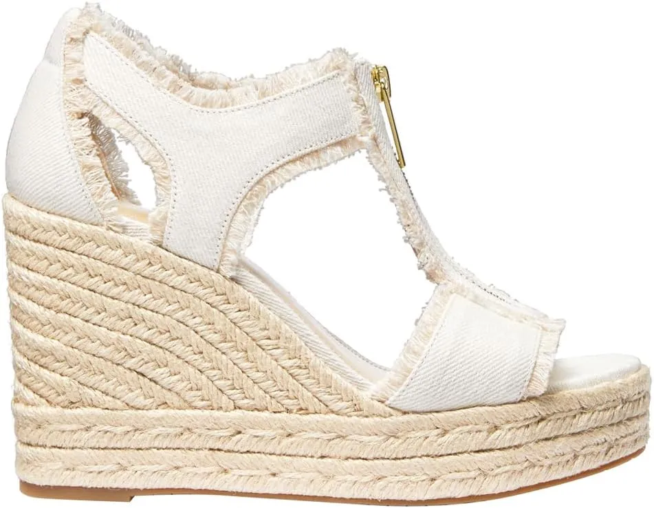 Wedge Sandal Michael Kors Women's bad pedestrian monogamy reversible hop Berkley Mid-Heel 