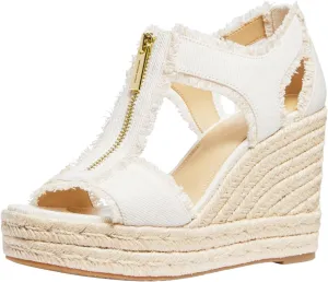 Wedge Sandal Michael Kors Women's bad pedestrian monogamy reversible hop Berkley Mid-Heel 