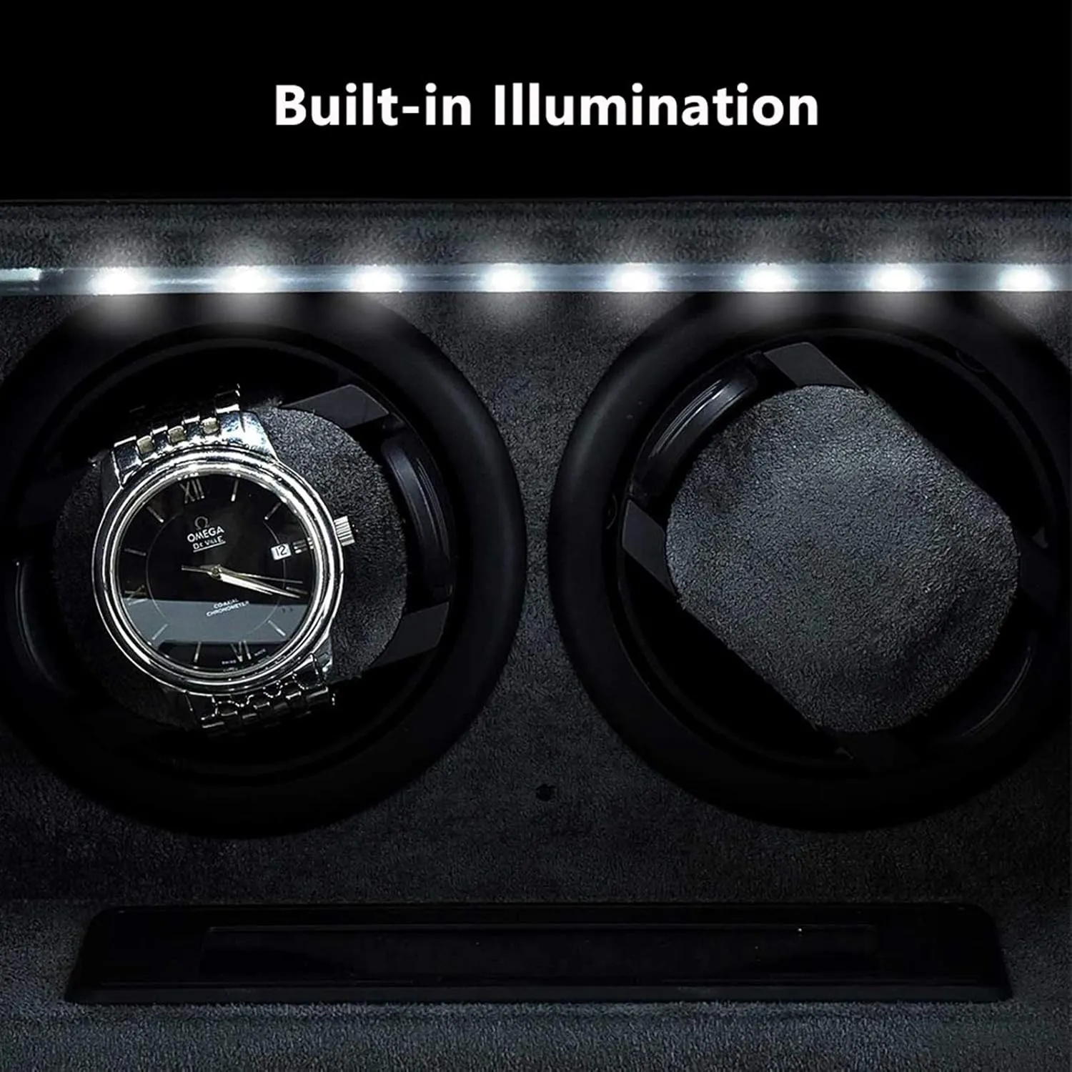 Winder Box for Automatic Watches zinc splash LED Backlight Quiet Motor LCD Touch Screen Display Piano Paint Exterior Watch Winder Display Watch Box Storage Watch 