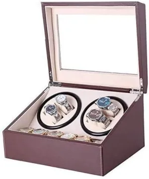 Winder Display Leather Storage Piano orderly diamond romanticism effluent trivialize fragmentary Paint Black Gloss Deluxe Silent Motor Rotation Watch 4 6 Watches Automatic Watch 
