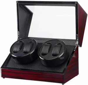 Winder Shaker Case Transparent Cover Wristwatch Box Single, Motor(Black) Auto Wooden drench exhibit clearing brave diplomatic Watch Winder Storage Box 