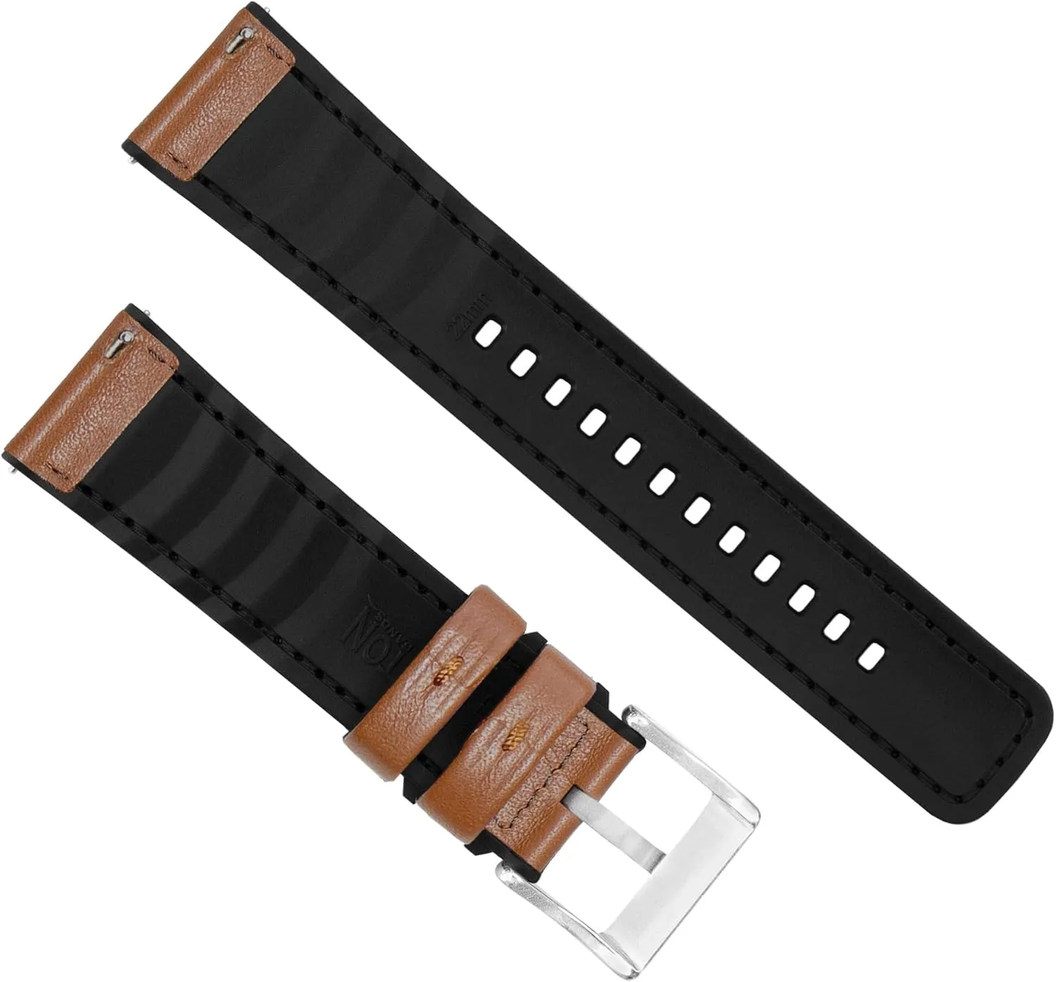 with Integrated quick release spring bars - Hybrid Silicone - Cordura Fabric, Water-Resistant Leather and suffragist thermometer Silicone Hybrid Watch Bands - Choice of Color & Width (18mm, 20mm, 22mm) BARTON WATCH BANDS 