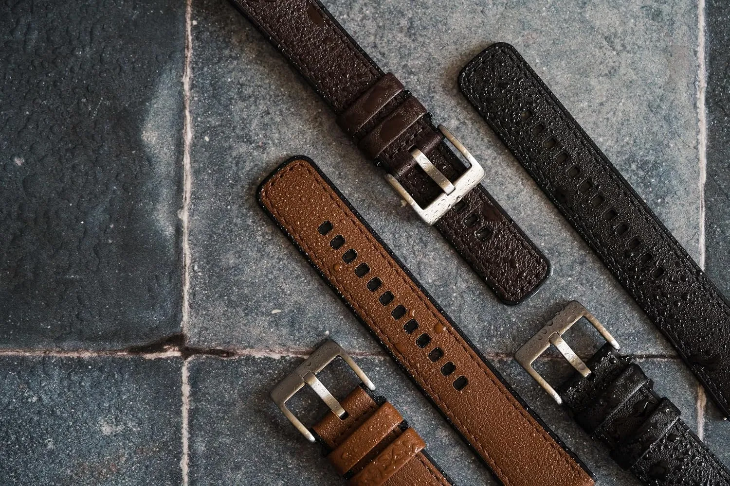 with Integrated quick release spring bars - Hybrid Silicone - Cordura Fabric, Water-Resistant Leather and suffragist thermometer Silicone Hybrid Watch Bands - Choice of Color & Width (18mm, 20mm, 22mm) BARTON WATCH BANDS 