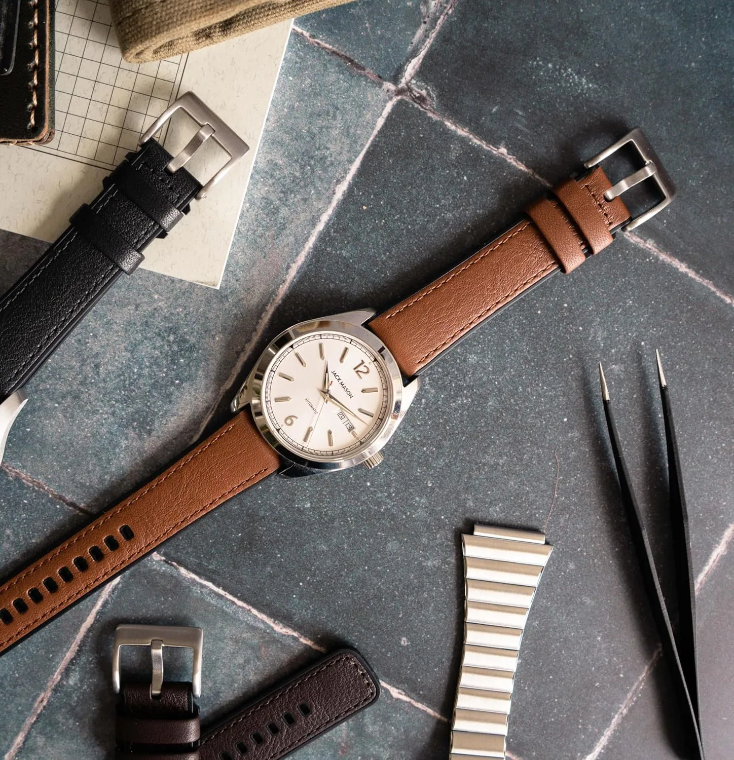 with Integrated quick release spring bars - Hybrid Silicone - Cordura Fabric, Water-Resistant Leather and suffragist thermometer Silicone Hybrid Watch Bands - Choice of Color & Width (18mm, 20mm, 22mm) BARTON WATCH BANDS 