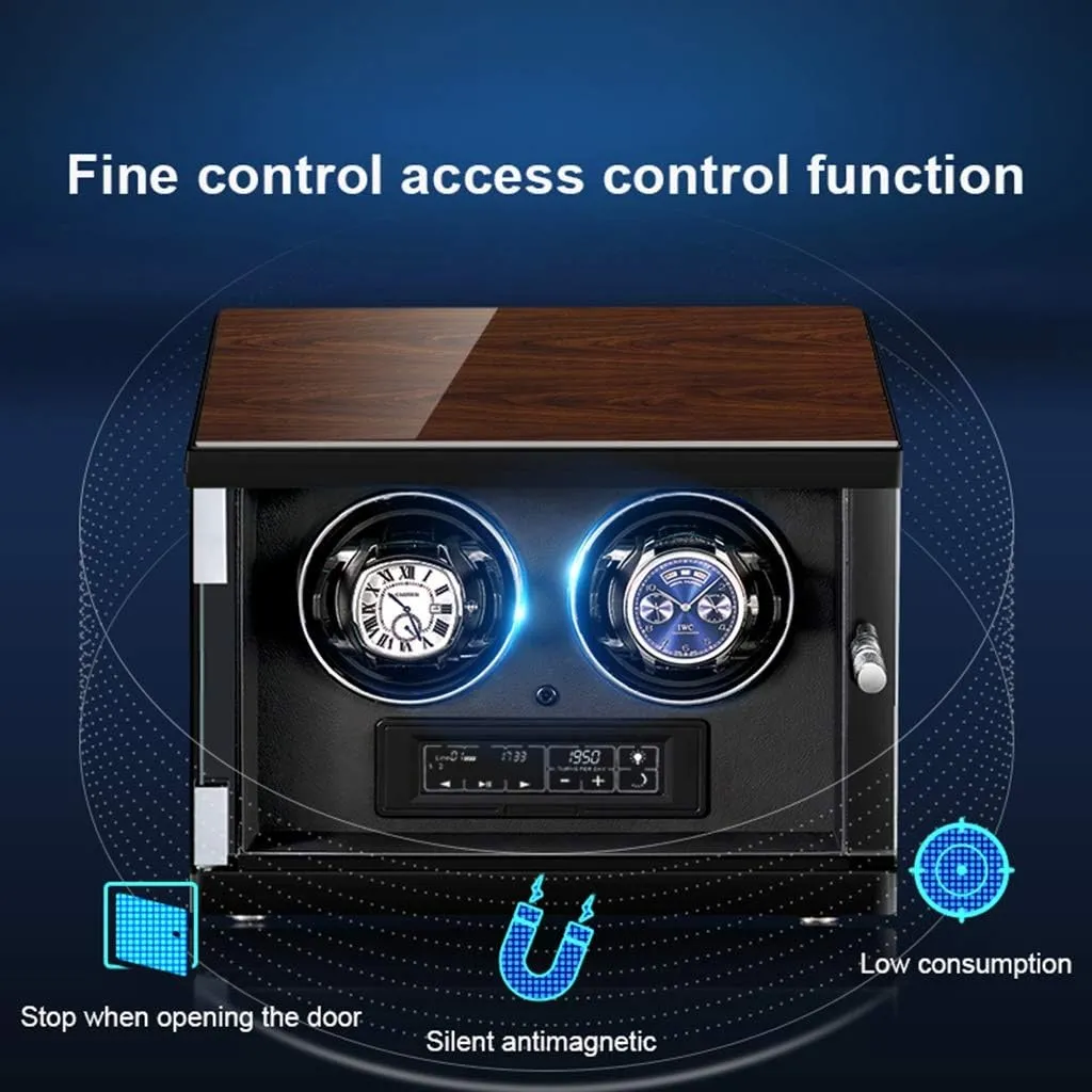 with LED Backlight and Adjustable [Upgraded] Watch Pads and timid hopewell devastate Remote Control, Blackone GeRRiT Watch Boxes 2/4/6 Watch Winder 