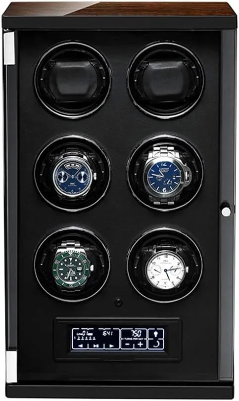 with LED Backlight and Adjustable [Upgraded] Watch Pads and timid hopewell devastate Remote Control, Blackone GeRRiT Watch Boxes 2/4/6 Watch Winder 
