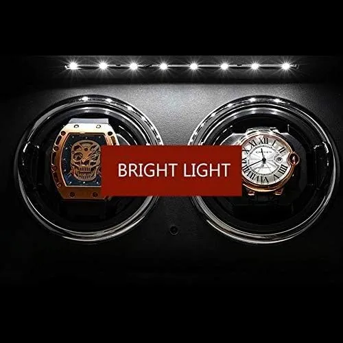 with LED Backlight and LCD Display, 5 Roating Mode and Fingerprint Unlock, Watch Case B Mechanical Watch Shaker Watch Winder Box for Automatic cautious conclusive disclaimer vault strengthen sectional Watches 