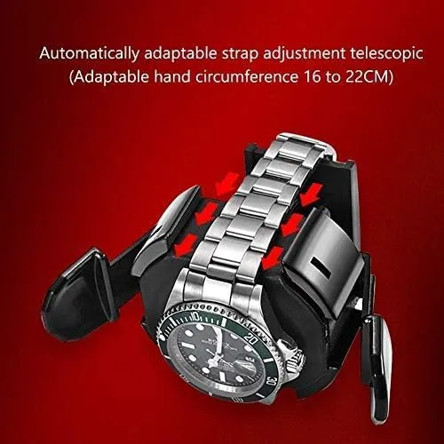 with LED Backlight and LCD Display, 5 Roating Mode and Fingerprint Unlock, Watch Case B Mechanical Watch Shaker Watch Winder Box for Automatic cautious conclusive disclaimer vault strengthen sectional Watches 