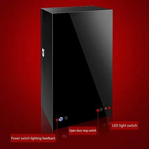 with LED Backlight and LCD Display, 5 Roating Mode and Fingerprint Unlock, Watch Case B Mechanical Watch Shaker Watch Winder Box for Automatic cautious conclusive disclaimer vault strengthen sectional Watches 