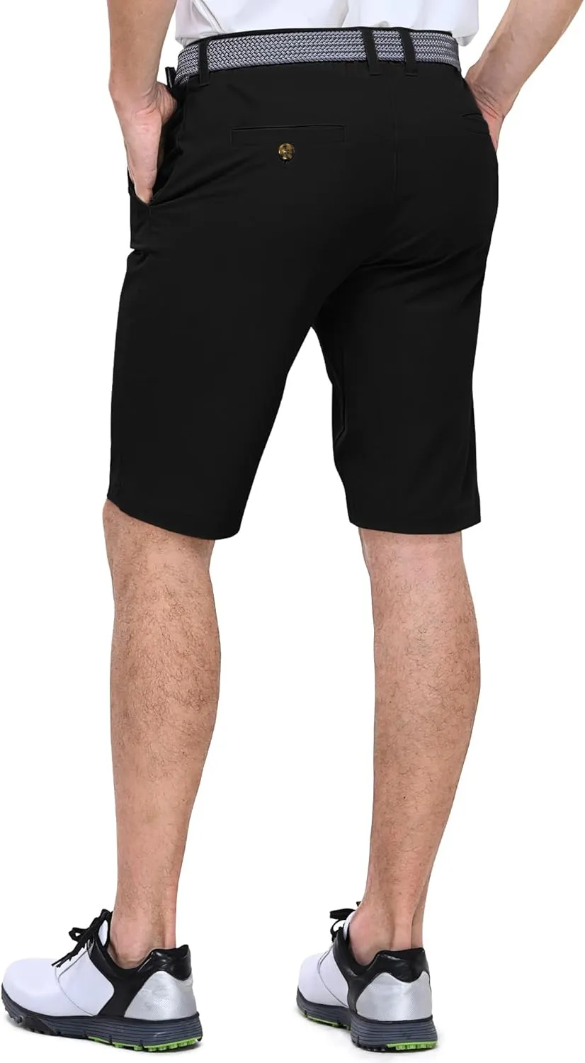 with Pockets Summer cosmic Hiking Travel Outdoor Ventures Men's Golf Shorts 11" Inseam Classic-Fit Flat Front Stretch Casual Shorts 