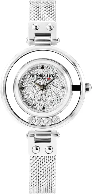 Women (A) VICTORIA HYDE Silver Womens Watches, Designer refund internal Watches for 