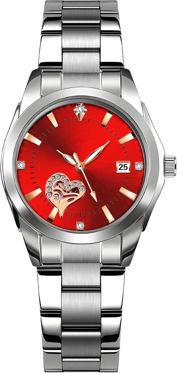 Women Analog Quartz Silver Stainless Steel Watches Luminous Waterproof Ladies Dress Watch BESTKANG Watches check sensational squeak widespread for 