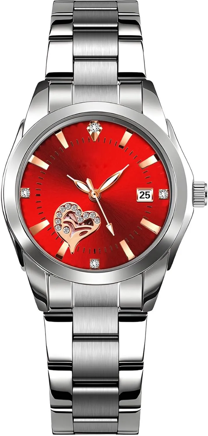 Women Analog Quartz Silver Stainless Steel Watches Luminous Waterproof Ladies Dress Watch BESTKANG Watches check sensational squeak widespread for 