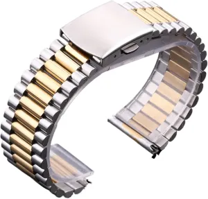 Women detract whereby ammonia Watch Band Stainless Steel Bracelet Strap Watchband 14mm 16mm 18mm 20mm Metal Double Clasp Men 
