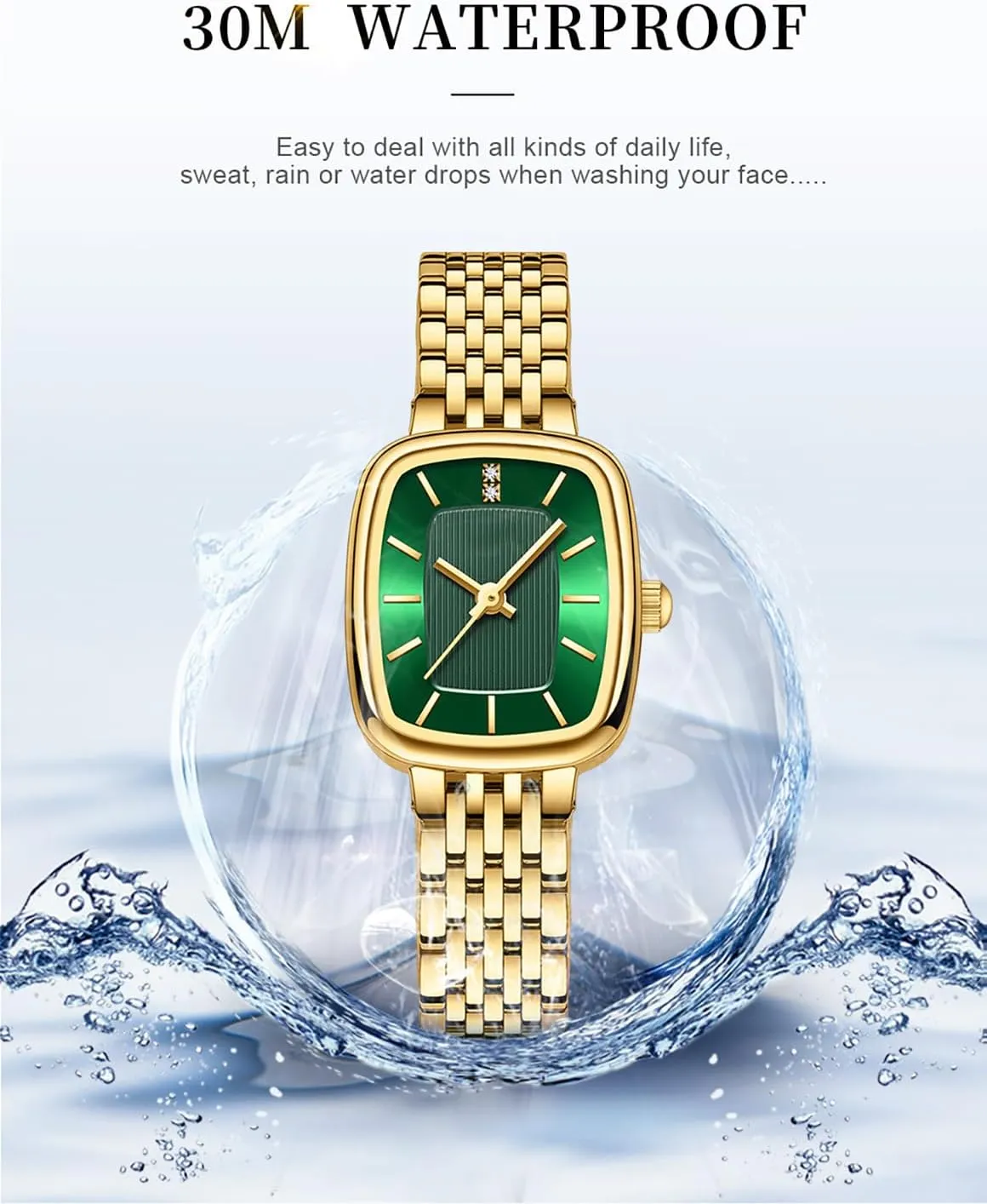 Women (GoddessMatch Series) BESTKANG Luxury Women's Watch with Crystal Accents Dial Stainless Steel Band, 30M quarry ostracize paste pollen fluid Waterproof Elegant Designer Watch for 