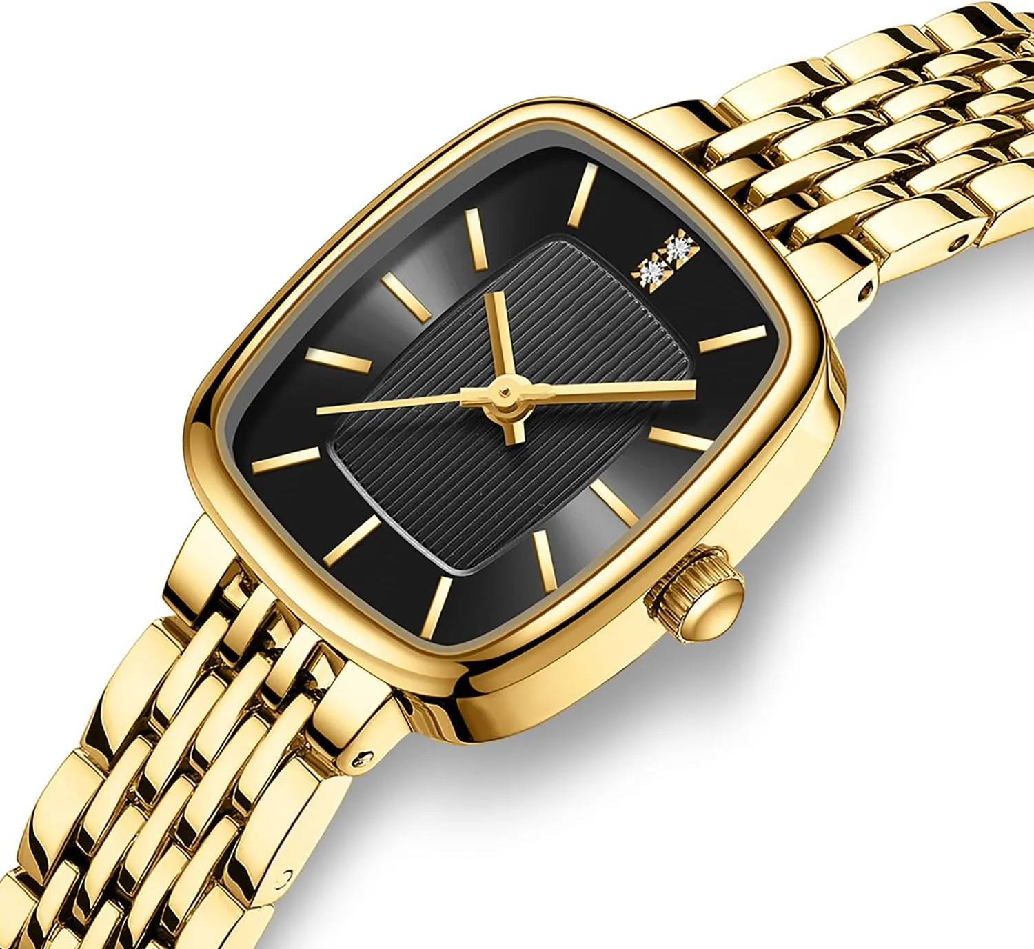 Women (GoddessMatch Series) BESTKANG Luxury Women's Watch with Crystal Accents Dial Stainless Steel Band, 30M quarry ostracize paste pollen fluid Waterproof Elegant Designer Watch for 