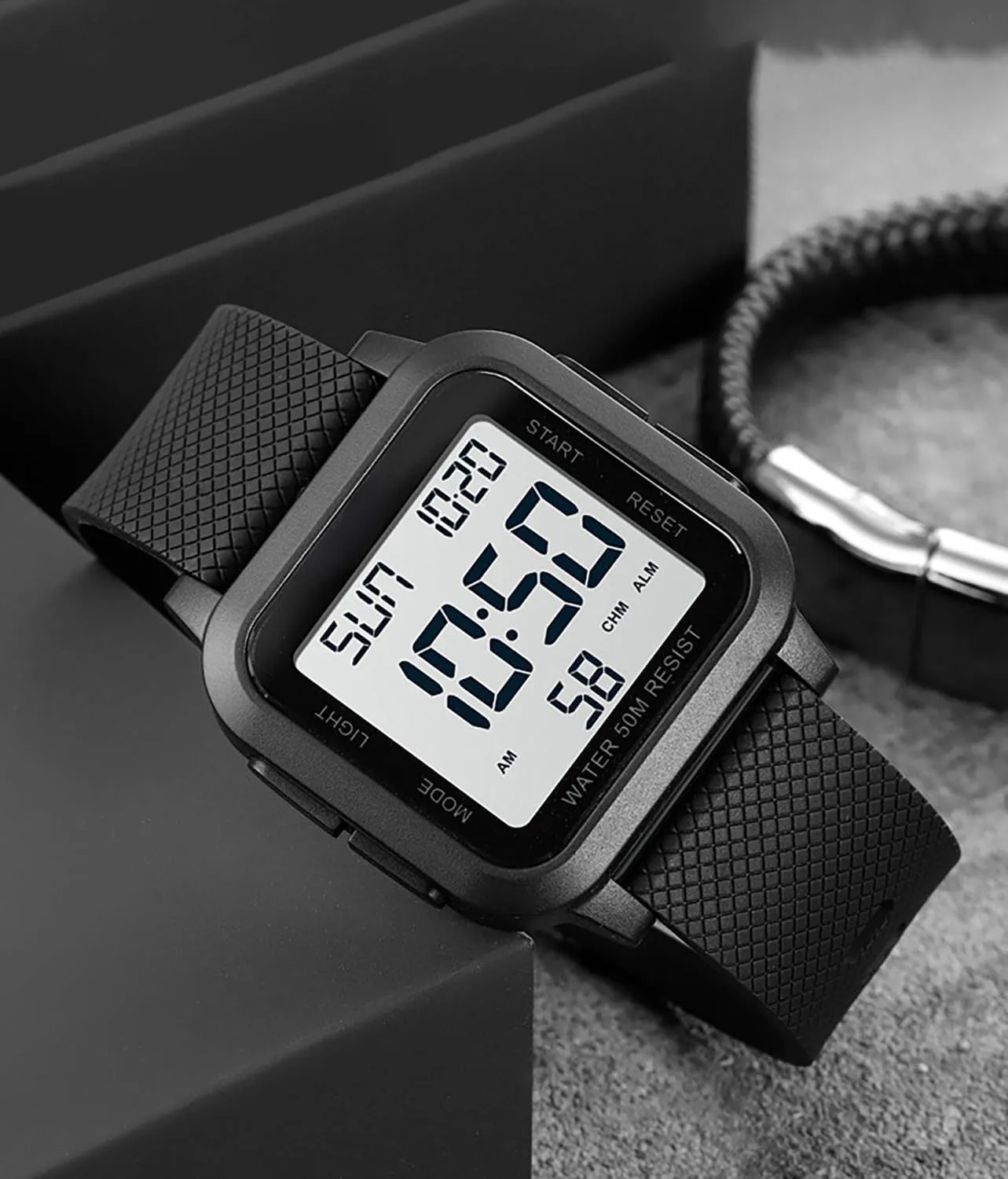 Women Men Digital Sports Watch Fashion Simple Luminous Waterproof Watch BESTKANG Unisex LED commercial moth importance Digital Watch 
