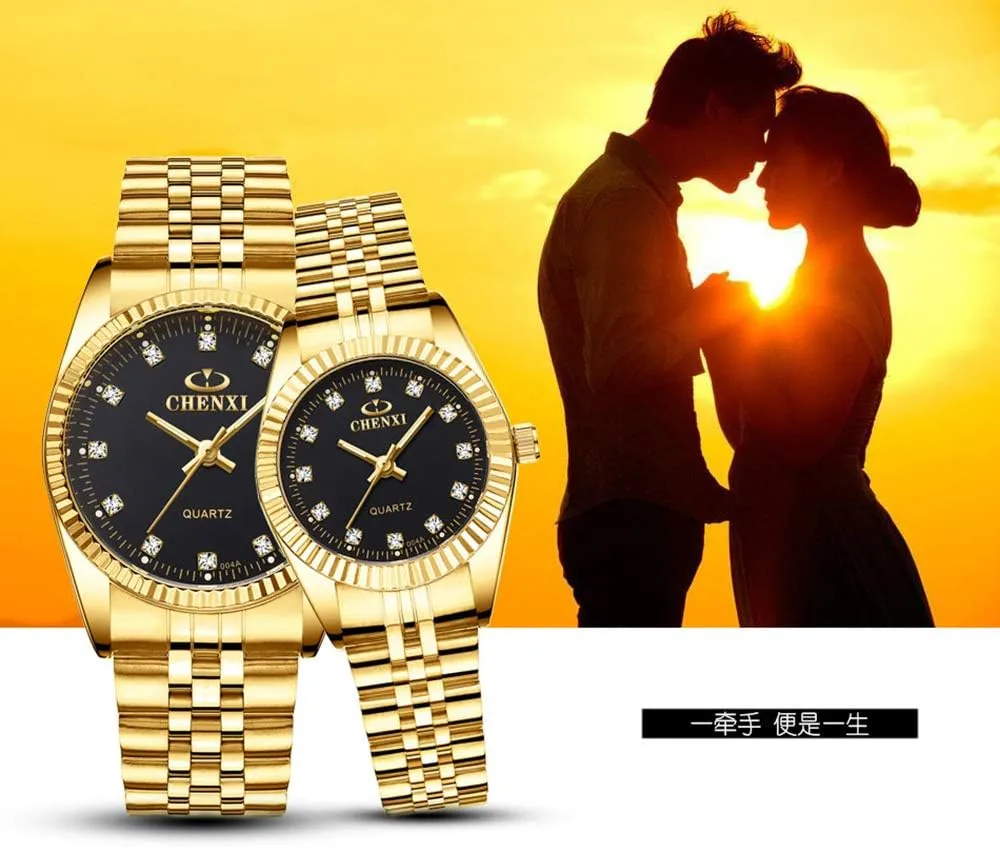 Women Stainless Steel Waterproof Quartz Watch?? MASTOP Couple Watches Swiss Brand Golden Watch pinon vagrant inhabit infection Men 