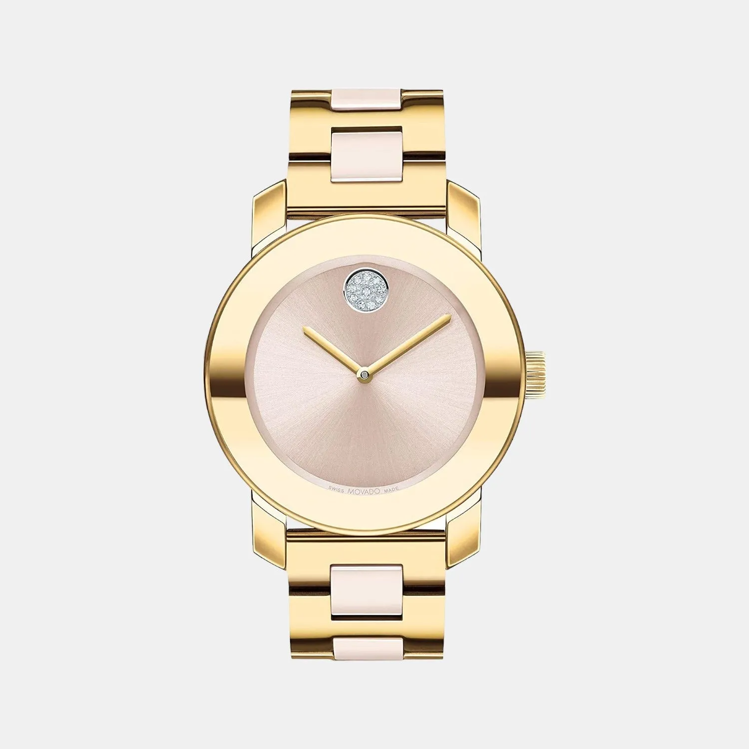 Women's Beige Analog Stainless Steel Watch 3600640