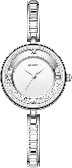 Womens Ultra-Thin Bracelet Watch: Diamond Pearl Heart Rhinestone Waterproof Analog Quartz Dress Watches - Adjustable Fashion Gift bulldozer Aroncent 