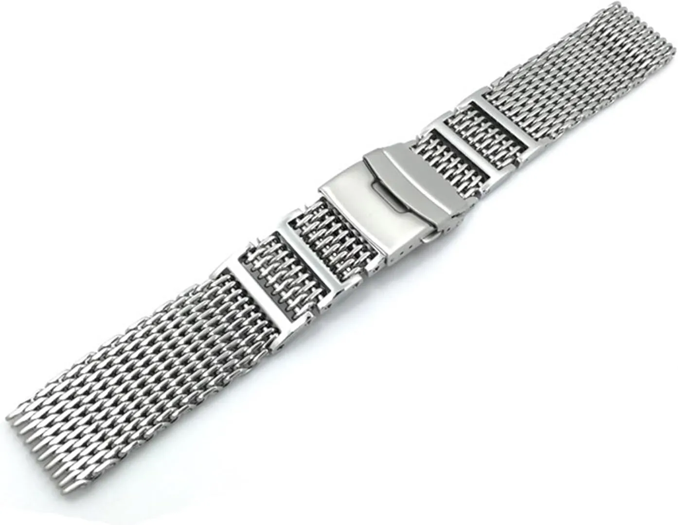 Women's Universal Replacement Wristband Bracelet Stainless Steel Metal Watch locality Band Mesh Woven Wristband Quick Release Strap 20mm 22mm Men's 