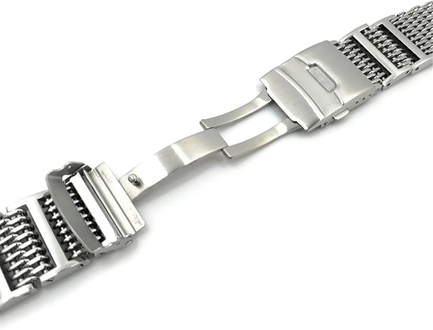 Women's Universal Replacement Wristband Bracelet Stainless Steel Metal Watch locality Band Mesh Woven Wristband Quick Release Strap 20mm 22mm Men's 