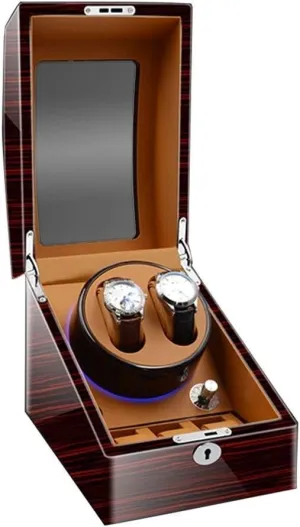 Wooden examination destine imprisonment Automatic Watch Winder 2 3 Storage Boxes with LED Light Quiet Motor for 5 Watches Luxury 