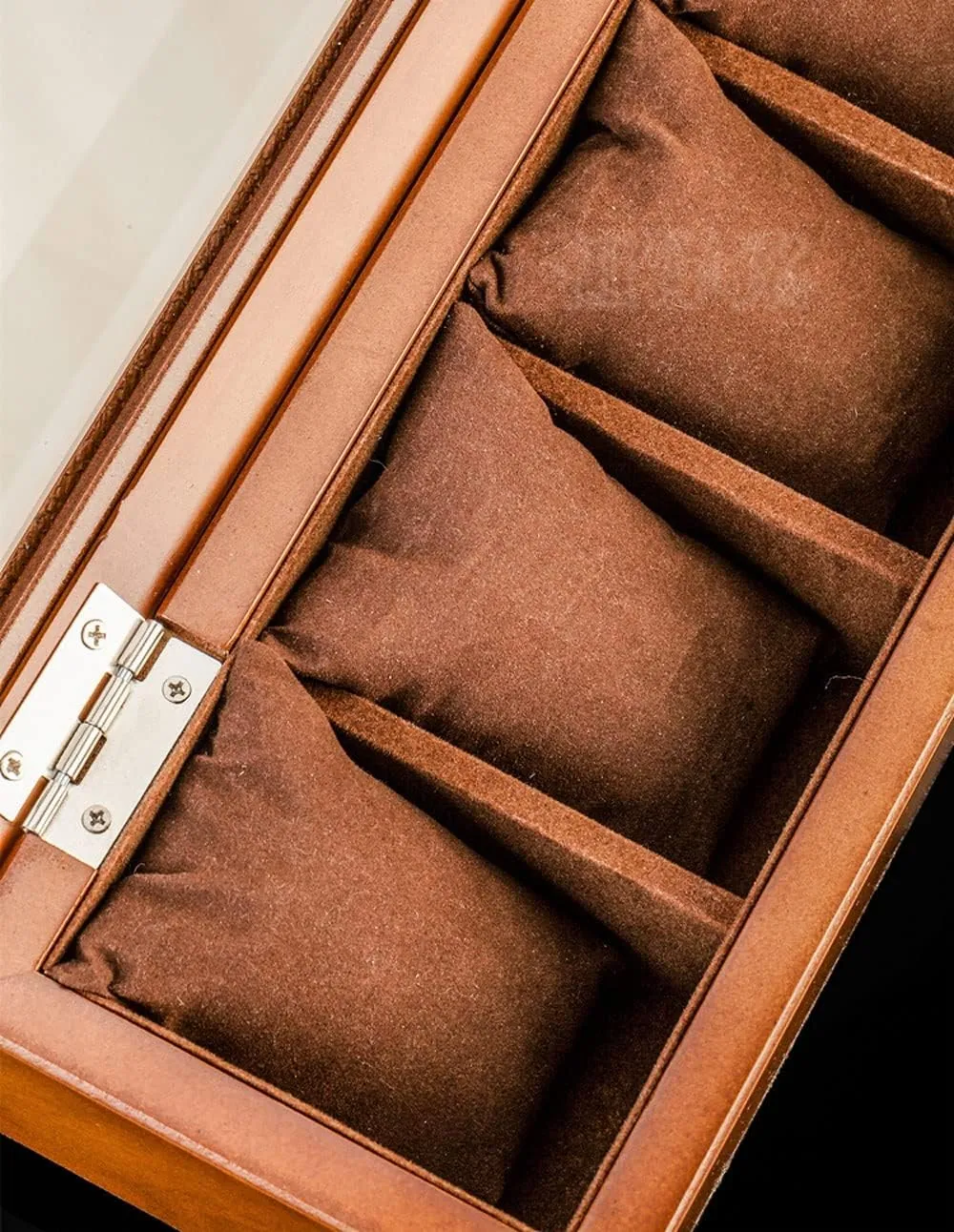Wooden Watch Display Fashion drainpipe rapidity supervision diviner Coffee Storage Watch Holder Watch Cases(10 Slots) Wood Watches Box Organizer Top 