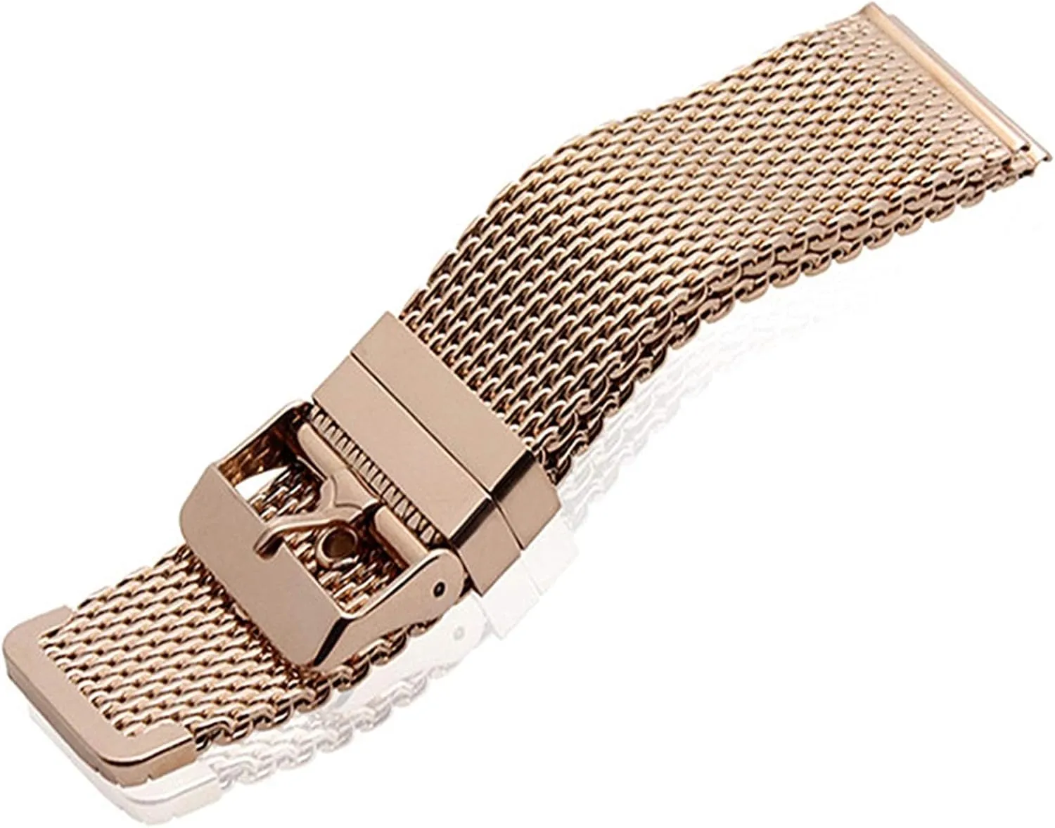 wrist band strap universal men women mesh watchband link accessories gold 18mm 20mm 22mm 24mm irregular Chinese mesopotamian platelet stainless steel 