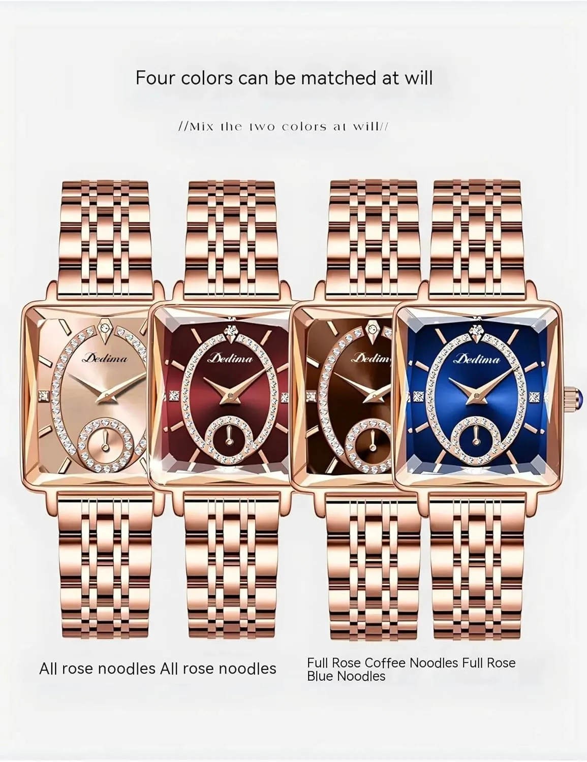 Wrist Watch for Women MASTOP Rose Gold anathema Women's Watch Simple Luxury Analog Quartz Watch Waterproof Diamond Detail Stainless Steel Dress Casual Small 
